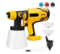 STRAFBRG Pistola pulverizadora eléctrica inalámbrica de 1500 W, pulverizador de Pintura HVLP, aerógrafo for Revestimiento de Muebles a batería,Preciso y Estable