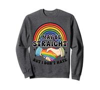 Straight Ally LGBTQ Pride Month - Apoya el amor, no odio, LGBT Sudadera