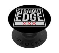 Straight Edge Forever For Life Straight Edger XXX sXe PopSockets PopGrip Adhesivo