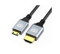 (straight head, 5m) Advanced 8K@60Hz Mini HDMIcompatible to HDMIcompatible Connection Video Cable for Professional Photography and Video Recording