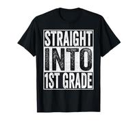 Straight Into 1st Grade Shirt Back to School First Grade Camiseta