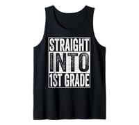 Straight Into 1st Grade Shirt Back to School First Grade Camiseta sin Mangas