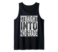 Straight Into 2nd Grade Shirt Back to School Second Grade Camiseta sin Mangas