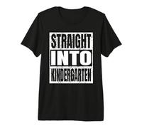 Straight Into Kindergarten tee First Day of Back To School Camiseta Premium