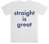Straight Is Great But Im A Cheerleader Camiseta Blanca De Manga Corta para Niños