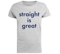 Straight Is Great But Im A Cheerleader Camiseta De Manga Corta De Mujer Gris