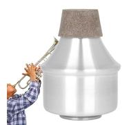 Straight Mute Trumpet, Trumpet Silencer Mute, Aluminum Alloy Trumpet Mute, Lightweight Trumpet Accessories, Aluminum Alloy Trumpet Mute Straight Mute Trumpet for Jazz, Classic, and Beginners