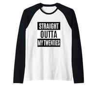 Straight out of My 20s Millennial 1989 Regalo de 30 cumpleaños Camiseta Manga Raglan