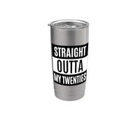 Straight Out Of My 20s Millennial 1989 Regalo de 30 cumpleaños Vaso térmico de acero inoxidable de doble pared