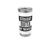 Straight Out Of My 20s Millennial 1989 Regalo de 30 cumpleaños Vaso térmico de acero inoxidable de doble pared