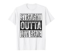 Straight Outta 10th Grade Class 2026 Graduate Tenth Grade Camiseta