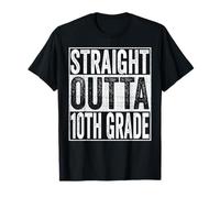Straight Outta 10th Grade Graduate 2026 Tenth Grade Funny Camiseta