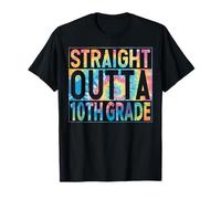 Straight Outta 10th Grade Graduate Class 2026 10 Grade Funny Camiseta