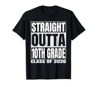 Straight Outta 10th Grade Graduate Class of 2026 Tenth Grade Camiseta