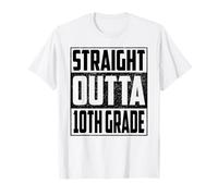 Straight Outta 10th Grade School Graduate 2026 Tenth Grade Camiseta