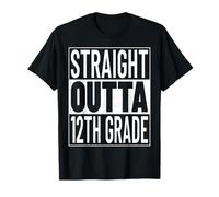 Straight Outta 12th Grade Funny Graduate 2026 Twelfth Grade Camiseta