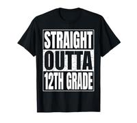 Straight Outta 12th Grade Graduate 2026 Funny Twelfth Grade Camiseta
