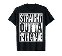 Straight Outta 12th Grade Graduate Twelfth Grade Graduation Camiseta