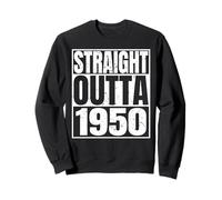 Straight Outta 1950 Vintage Year Classic Birth of Birthday Sudadera
