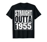 Straight Outta 1955 Vintage Year Classic Birth of Birthday Camiseta