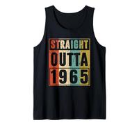 Straight Outta 1965 Classic Birth of Birthday 1965 Vintage Camiseta sin Mangas