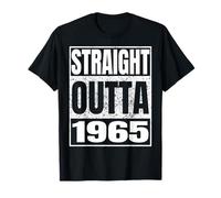 Straight Outta 1965 Classic Year Birth of Birthday Vintage Camiseta