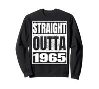 Straight Outta 1965 Classic Year Birth of Birthday Vintage Sudadera