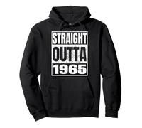 Straight Outta 1965 Classic Year Birth of Birthday Vintage Sudadera con Capucha