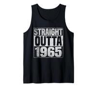 Straight Outta 1965 Classic Years Vintage Birth of Birthday Camiseta sin Mangas