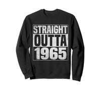 Straight Outta 1965 Classic Years Vintage Birth of Birthday Sudadera