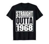 Straight Outta 1968 Birth of Birthday 1968 Years Old Vintage Camiseta