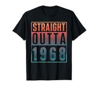Straight Outta 1968 Birth of Birthday Classic 1968 Vintage Camiseta