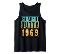 Straight Outta 1969 Vintage Years Birth of Birthday Classic Camiseta sin Mangas