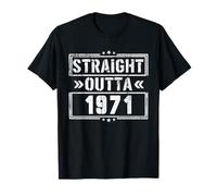 Straight Outta 1971 Birth of Birthday Born in 1971 Vintage Camiseta