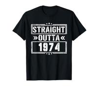 Straight Outta 1974 Birth of Birthday Born in 1974 Vintage Camiseta