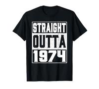 Straight Outta 1974 Vintage 1974 Years Old Birth of Birthday Camiseta