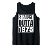 Straight Outta 1975 50th Birthday Gifts 50 Years Old Vintage Camiseta sin Mangas