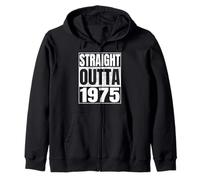 Straight Outta 1975 50th Birthday Gifts 50 Years Old Vintage Sudadera con Capucha
