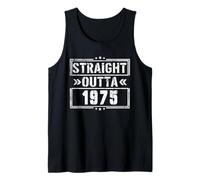 Straight Outta 1975 Birth of Birthday Born in 1975 Vintage Camiseta sin Mangas