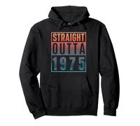 Straight Outta 1975 Birth of Birthday Classic 1975 Vintage Sudadera con Capucha
