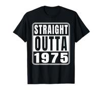 Straight Outta 1975 Classic 1975 Vintage Birth of Birthday Camiseta