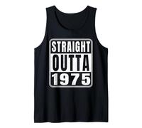Straight Outta 1975 Classic 1975 Vintage Birth of Birthday Camiseta sin Mangas