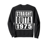 Straight Outta 1975 Classic 1975 Vintage Birth of Birthday Sudadera