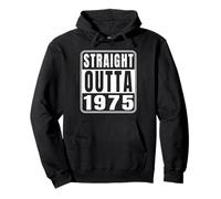 Straight Outta 1975 Classic 1975 Vintage Birth of Birthday Sudadera con Capucha