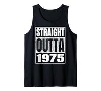 Straight Outta 1975 Vintage 1975 Classic Birth of Birthday Camiseta sin Mangas