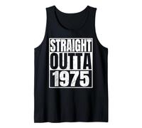 Straight Outta 1975 Vintage Year Classic Birth of Birthday Camiseta sin Mangas