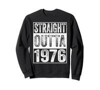 Straight Outta 1976 Men Women Year Birth of Birthday Vintage Sudadera