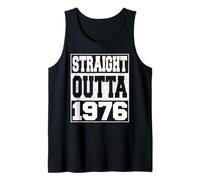 Straight Outta 1976 Vintage Year 1976 Men Women Birthday Camiseta sin Mangas