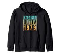 Straight Outta 1979 Vintage Years Birth of Birthday Classic Sudadera con Capucha