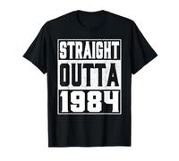 Straight Outta 1984 Vintage 1984 Years Old Birth of Birthday Camiseta